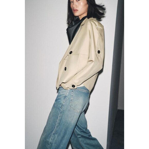 ZARA SHORT WATER-REPELLENT TRENCH ZW COLLECTION - Picture 1 of 9